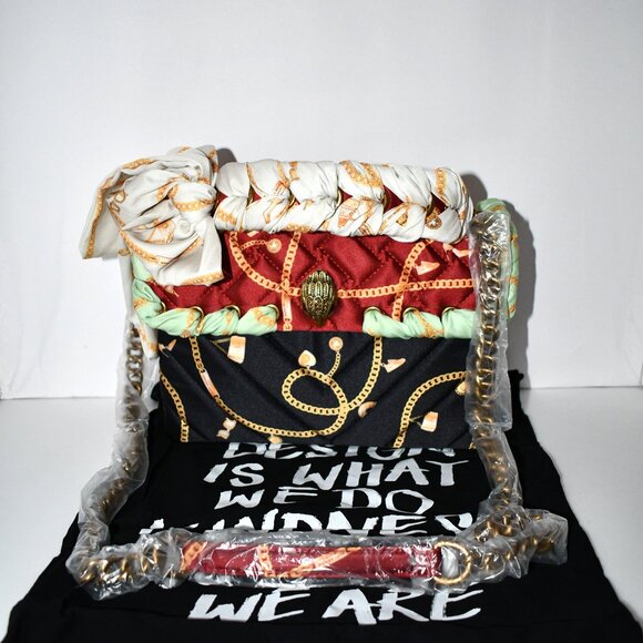 Kurt Geiger Kensington Quilted Nylon Scarf Handle Shoulder Satchel Bag #97990992 - Picture 5 of 9